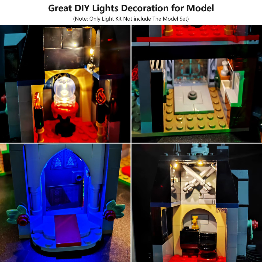 LYBMTWF LED-Beleuchtungsset, kompatibel mit Lego 76786 Manor-Modell - Bild 2