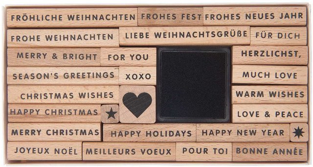 Rico Design Paper Poetry XL Stempelset Merry Christmas - Bild 1