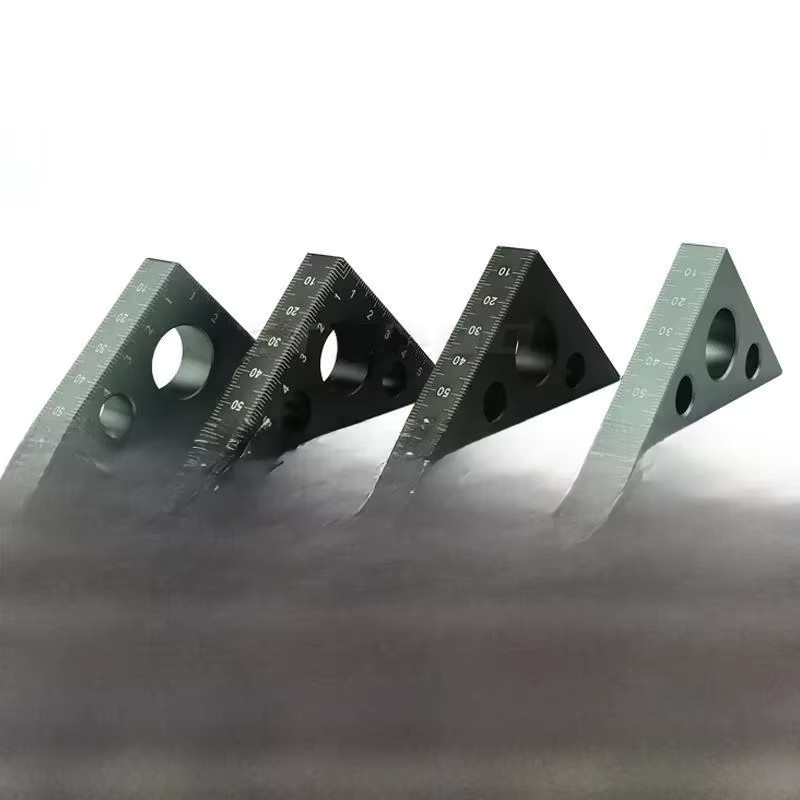 Allsome Rechtwinkliges Dreieckslineal aus Aluminiumlegierung für die Holzbearbeitung in Schwarz und Grau - Bild 3