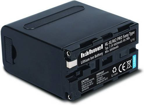 Hähnel Fototechnik HL-XL982 PRO Kamera-Akku Ersatz für NP-F960 und NP-F970, 7.2V, 6900 mAh, Schwarz - Bild 1