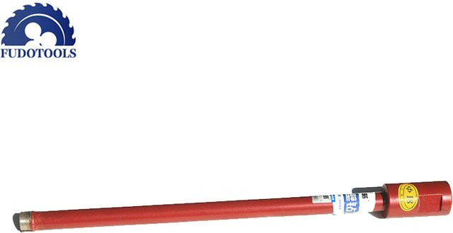 FUDO Diamant-Lochsägen-Kernbohrer in Rot für Beton und Ziegel, Durchmesser: 18–76 mm, Länge: 370 mm - Bild 1