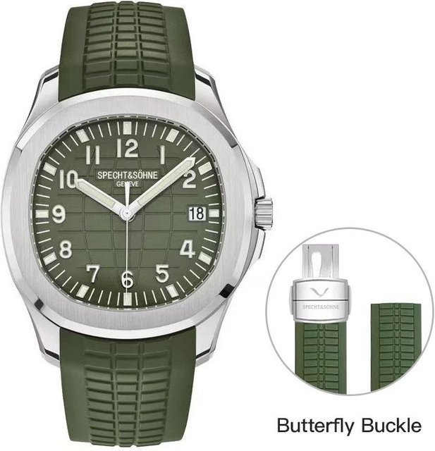 Specht & Söhne Armbanduhr, Automatik, Edelstahl, 42 mm, Grün, Herren - Bild 1