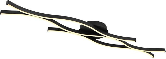 Globo LED-Deckenleuchte Geronimo in Mattschwarz aus Metall und Kunststoff, B/H/T: 18 x 6 x 108 cm - Bild 1