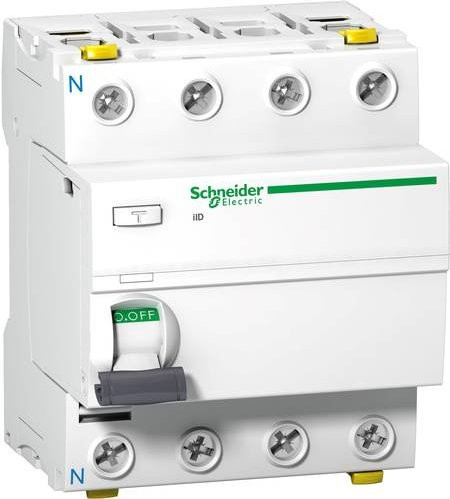 Schneider Electric A9Z35480 FI-Schutzschalter RCD 80A 0,3A 415V in Weiß - Bild 1