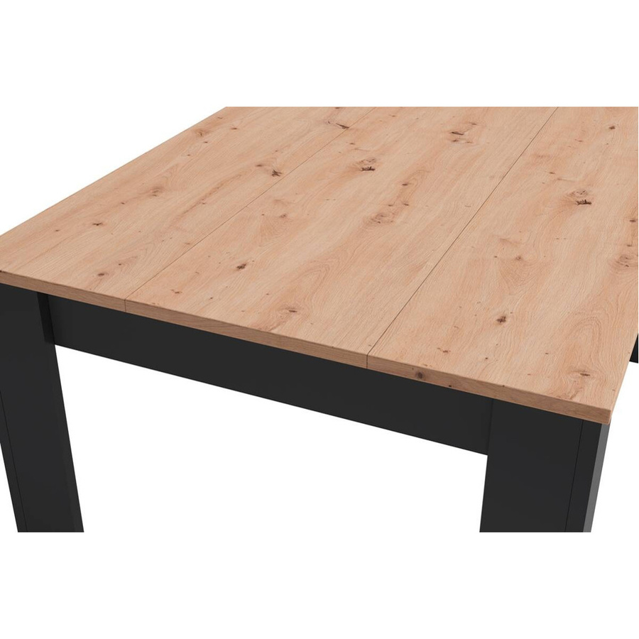byLIVING Esstisch NORI modern rechteckig in Anthrazit und Eiche-Optik, B/T/H: 140 x 80 x 75 cm - Bild 2