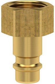 Lüdecke Stecknippel für Kupplung Serie ES aus Messing in Gold, NW 7,2mm, IG G3/8 - Bild 1