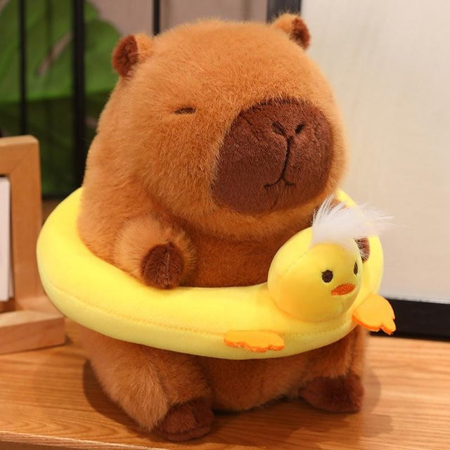 Yiran toy Hamburger Capybara Plüschtier, Kissen, 22cm - Bild 1