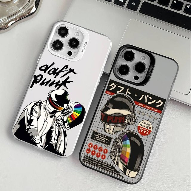 Daft Punk Handyhülle mit Protect Plating für iPhone 11 12 13 14 15 16 Pro Max Plus - Bild 1