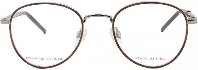 Tommy Hilfiger TH 1687 Korrektionsbrille, Herren, Vollrand, Rund, Metall, Grey - Bild 1