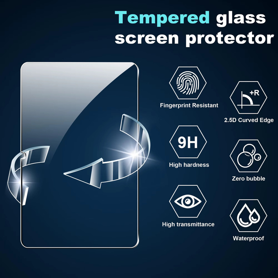 ALLDOCUBE iPlay 70 Pro (10,95 Zoll) Displayschutzfolie aus gehärtetem Glas, HD Klar, 9H Härte, transparent - Bild 3