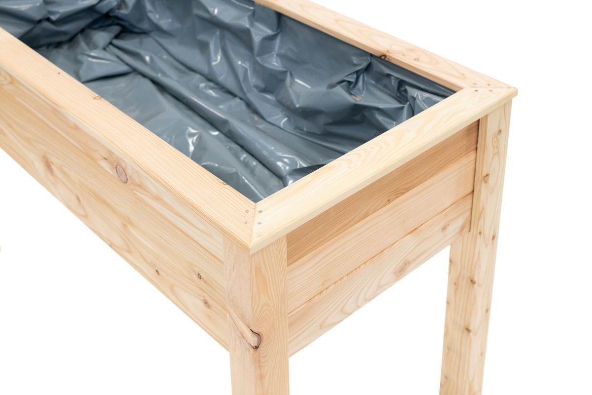 Westmann Stelzenhochbeet Emily aus Lärchenholz, natur, B/T/H: 120 x 65 x 75 cm - Bild 5