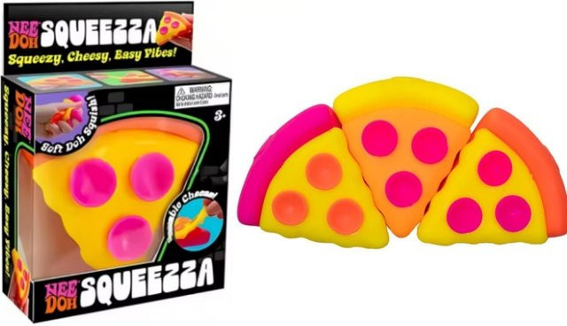 Schylling Needoh Pizza Fidget Cube, weicher Gummi, multicolor - Bild 1