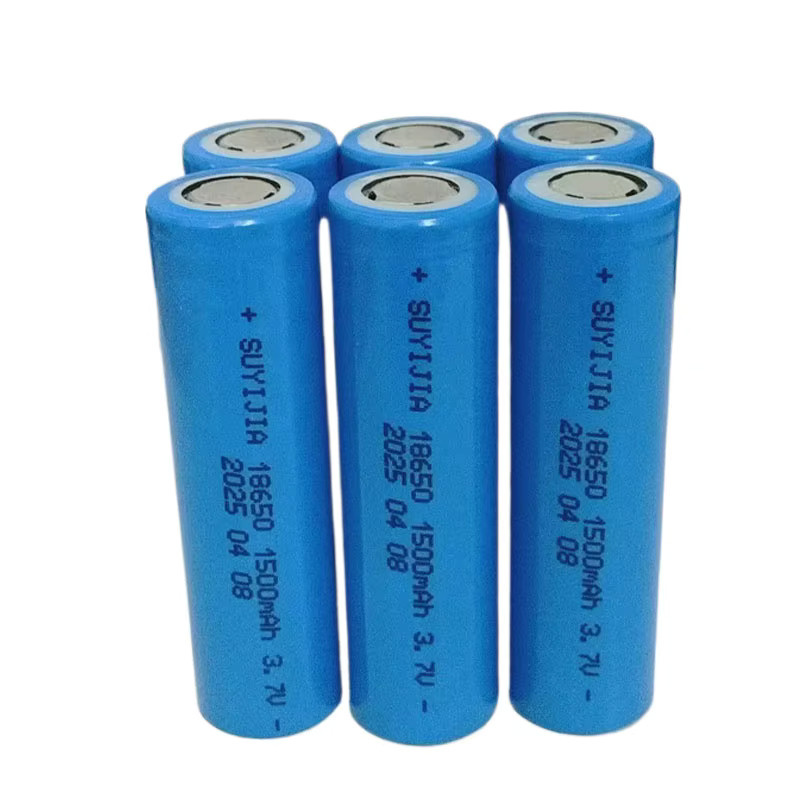 SUYIJIA 18650 Lithium-Ionen Akku 3,7 V 1500 mAh in Blau für Stirnlampen, Mini-Lüfter und Taschenlampen - Bild 2