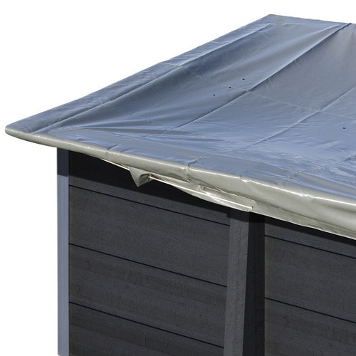 GRE Winterabdeckplane aus PVC in Grau, Breite: 272 cm - Bild 2