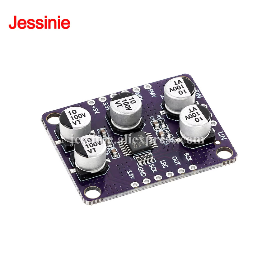 PCM1808 Stereo-Audio-ADC-Modul 24-Bit mit I2S-Ausgang für DSP STM32 ESP32 Decoder-Board - Bild 2