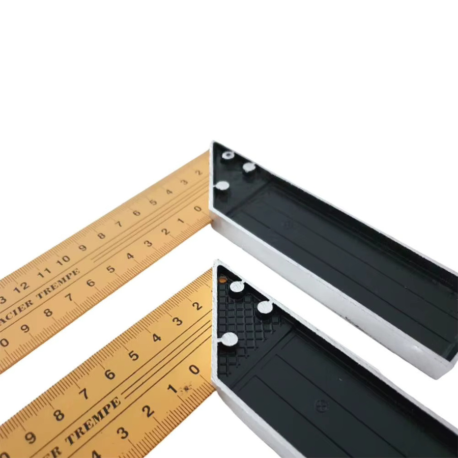 VIBRATITE Winkel-Quadrat-Lineal aus Edelstahl für Schreiner und Holzbearbeitung, 90-Grad-L-Winkel zur Präzisionsmessung - Bild 3