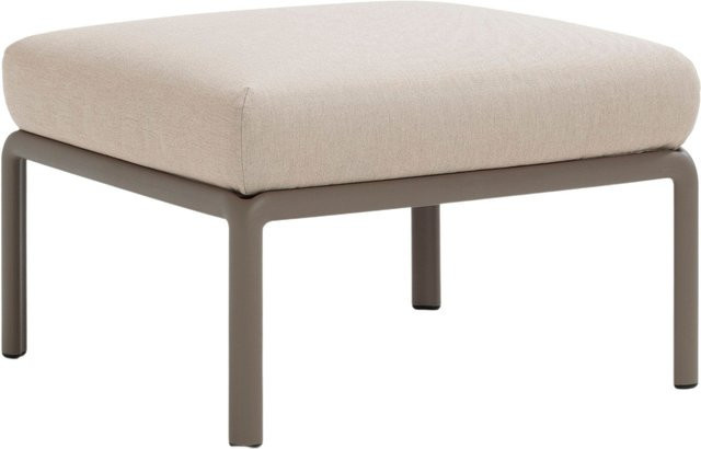 Nardi Komodo Pouf Beige Modernes Gartenmöbel aus Kunststoff mit wetterfestem Polster - Bild 1