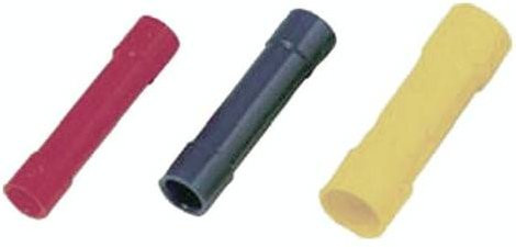 Intercable Stoßverbinder vollisoliert rot 0,5-1 mm² 100 Stück - Bild 1