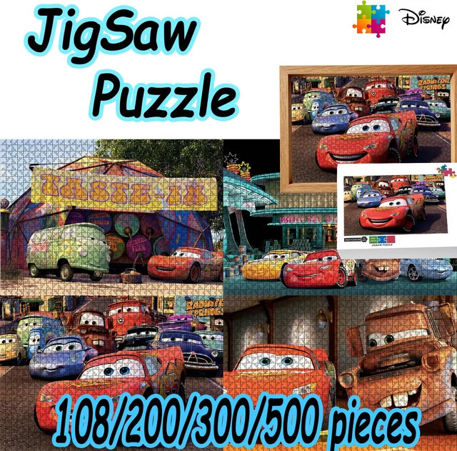 Funko Disney Auto-Puzzle, Holz-Bodenpuzzle, 108 Teile - Bild 1