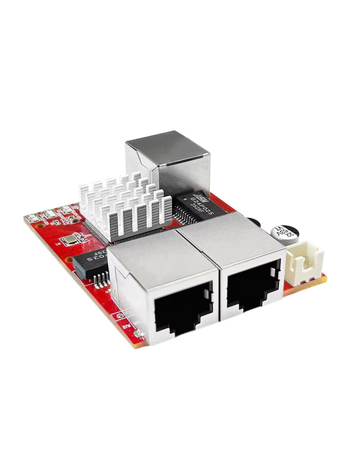 ONTi Mini Gigabit Ethernet Switch PCBA Modul mit 3 oder 5 Ports 10/100/1000Mbps und 9-57V DC Weitbereichs-Eingang - Bild 5