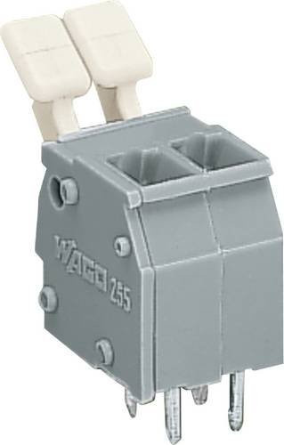 WAGO 255-408/333-000 Leiterplattenklemme, Grau, 100 Stück - Bild 1