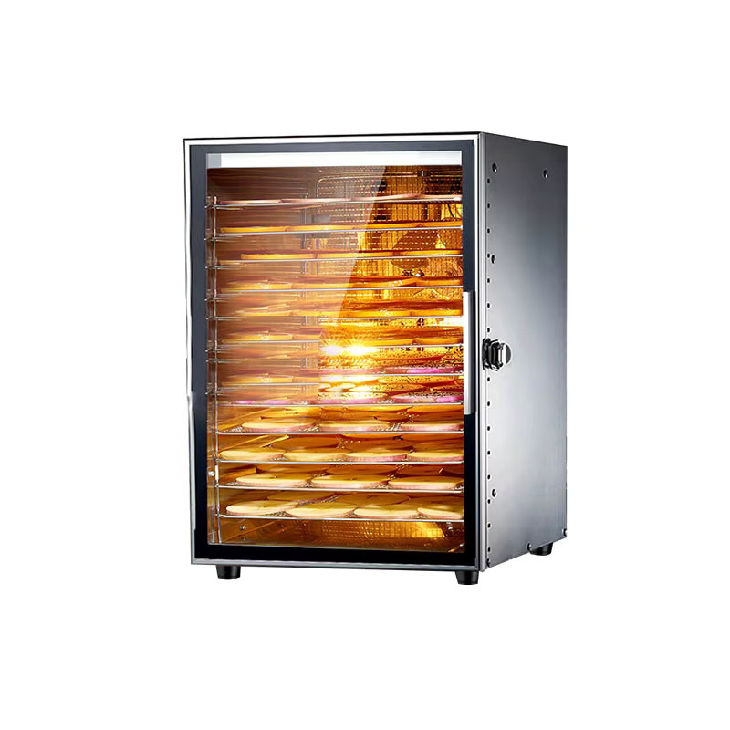 SUSWEETLIFE Elektrischer Obsttrockner mit 12 Schichten aus Edelstahl, Dehydrator für Obst und Gemüse, Farbe: Silber/Grau - Bild 1