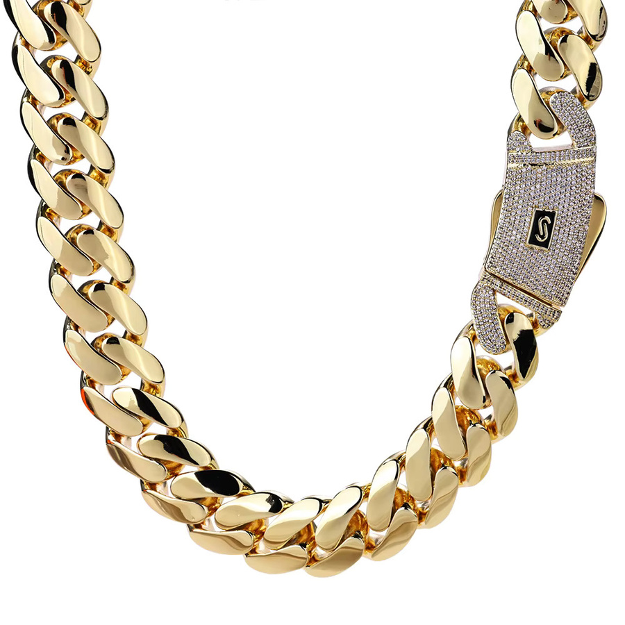 ESKEEM Halskette, 14K vergoldet, Messing, Gold, Unisex - Bild 1
