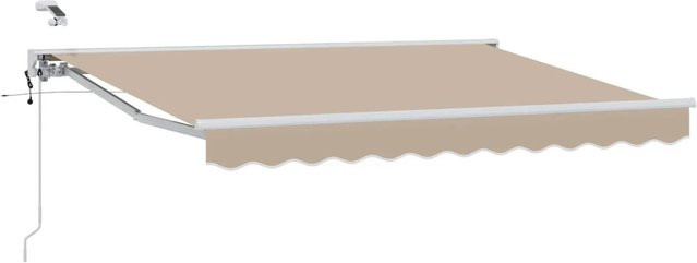 vidaXL Elektrische Ausziehbare Markise Beige B: 350 cm, T: 250 cm - Bild 1