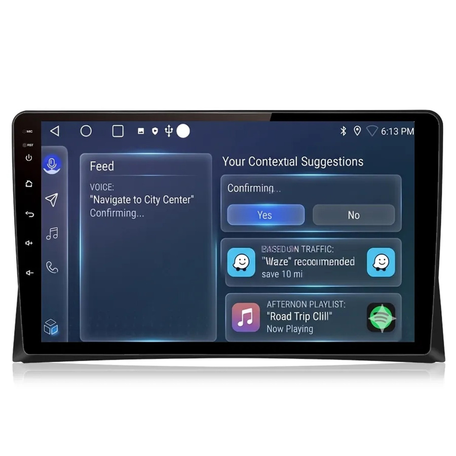 Junsun Autoradio für VW Multivan T5 (2008 bis 2015) mit 9 Zoll Display, 6 GB RAM, 128 GB Speicher, Bluetooth, GPS und Wi-Fi in Schwarz - Bild 2