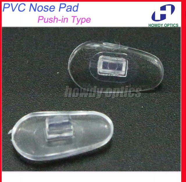 sinooptic Nasenpads PVC, 14 mm, transparent, 100 Stück - Bild 1