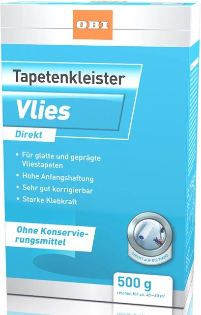 OBI Tapetenkleister Vlies Direkt, wasserbasiert, 500 g - Bild 1