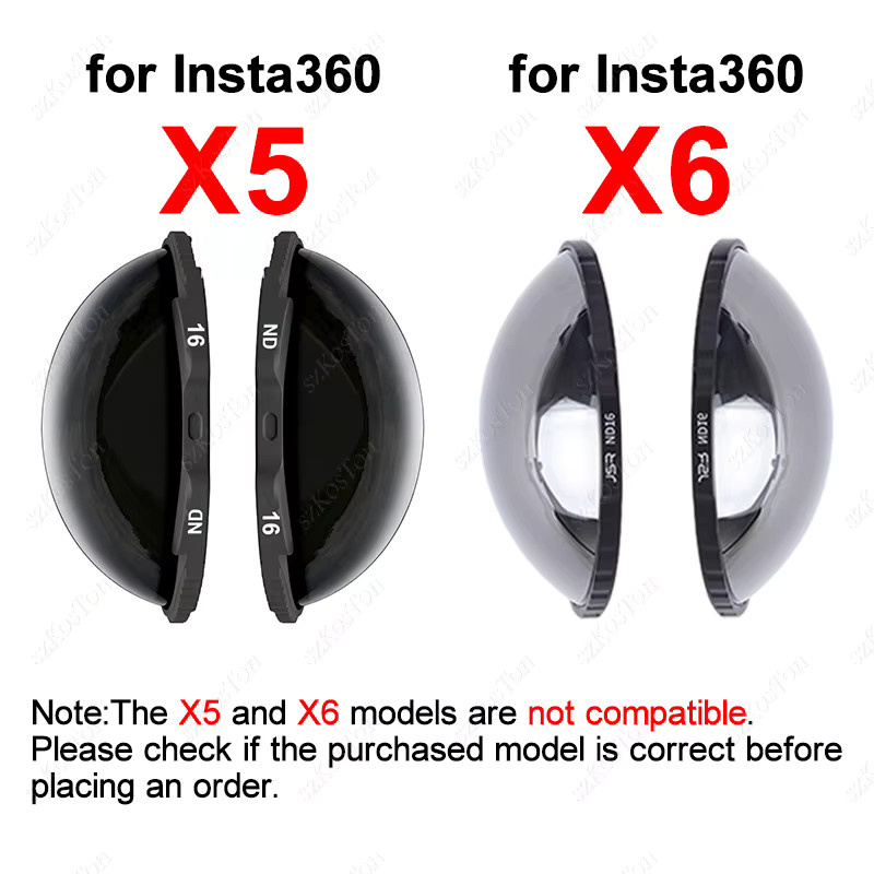 Insta360 ND-Filter-Kit aus optischem Glas mit ND16/32/64 Entspiegelungsfiltern für Insta360 X6 und X5 Action-Kameras - Bild 2