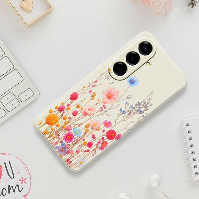 Florale Handyhülle Soft Cover für Samsung Galaxy A56 A55 A54 A53 A52 A51 A35 A34 A32 A31 A25 A24 A23 A22 Multicolor - Bild 1