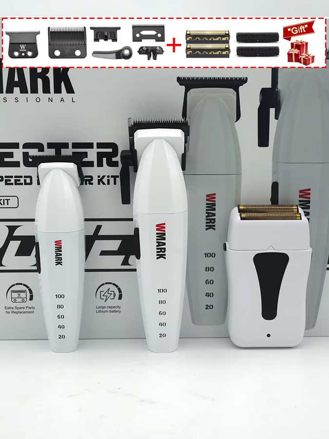 Wmark Haarschneidemaschinen-Set, weiß, Unisex - Bild 4