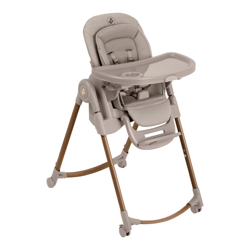 Maxi-Cosi Hochstuhl Minla Plus in Beige mit Rollen und verstellbarer Höhe und Neigung - Bild 2
