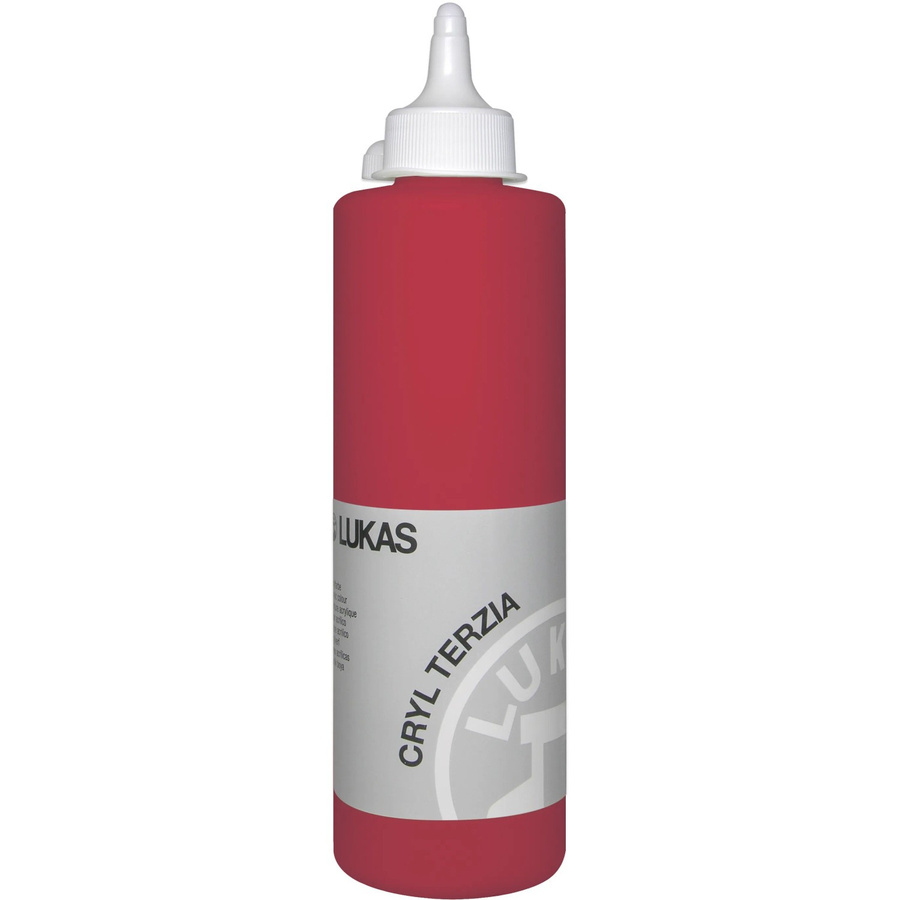 Lukas Cryl Terzia Acrylfarbe Studien-Qualität Kadmiumrot dunkel (imit.) 500 ml - Bild 2