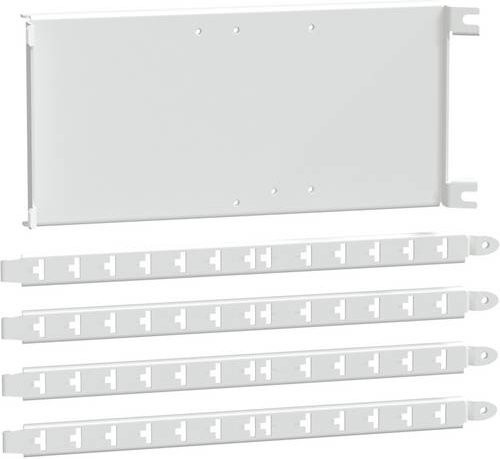 Schneider Electric LVS03405 PrismaSeT-P Montageplatte für ComPacT NSXm160 3-4polig, vertikal, Farbe: Weiß, Breite: 40 cm, Höhe: 8 Module - Bild 1