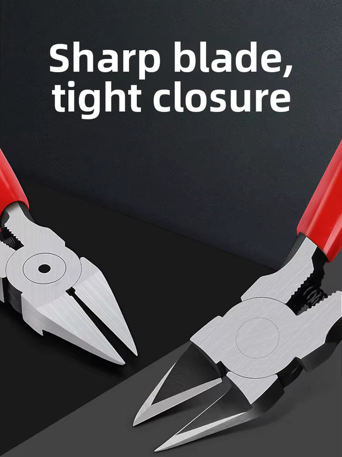 Präzisions-Seitenschneider als scharfe Diagonal-Schneidezange für Metall, Draht, Kabel, Kunststoff und Elektronikreparatur für Profis - Bild 5