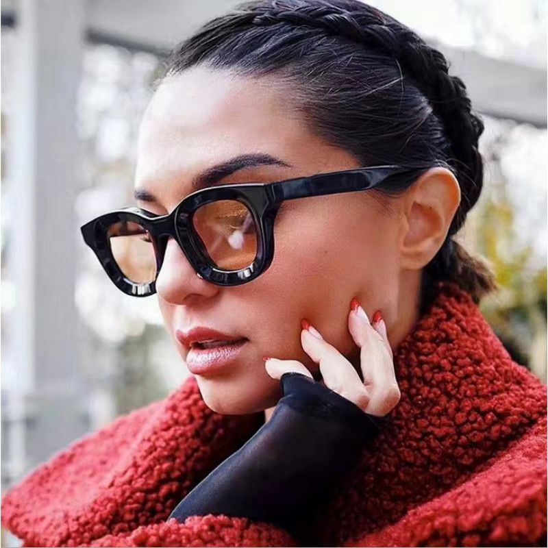 Samjune Sonnenbrille, quadratisch, Vollrand, Kunststoff, Damen - Bild 1