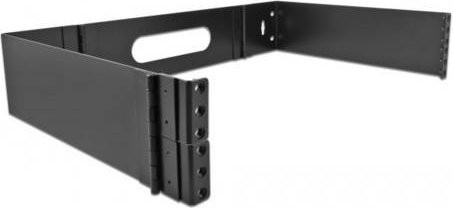 Delock 43376 19 Zoll Wandhalterung 2 HE, Schwarz, Schranktiefe: 30 cm - Bild 1