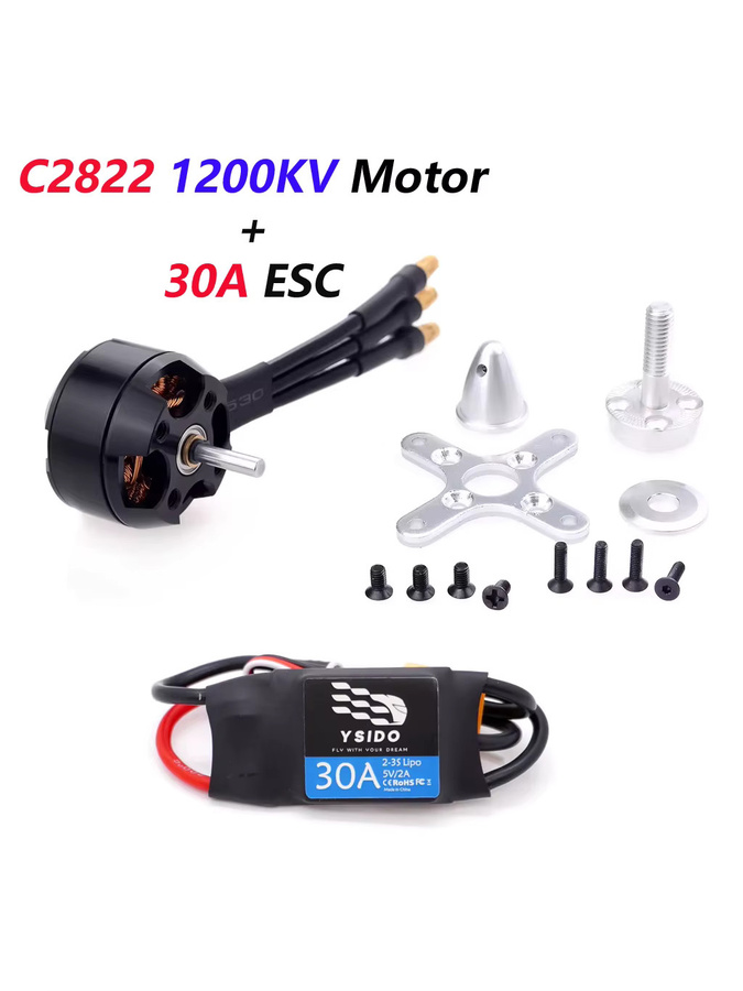 Surpass Hobby Brushless Motor C2822 2826 2830 2836 3530 3536 3542 3548 & 30A 40A 50A 80A ESC Combo-Set für RC FPV Flugzeug Drohne - Bild 2
