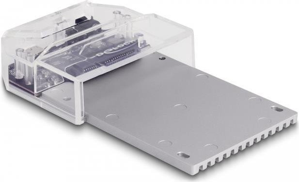 Delock SSD-Dockingstation für 2.5 Zoll und M.2 Karten mit USB-C 3.2 Gen 2 in Schwarz und Silber - Bild 1