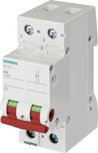 Siemens Ausschalter Grau 63A mit 2 Schließern 5TL12631 - Bild 1