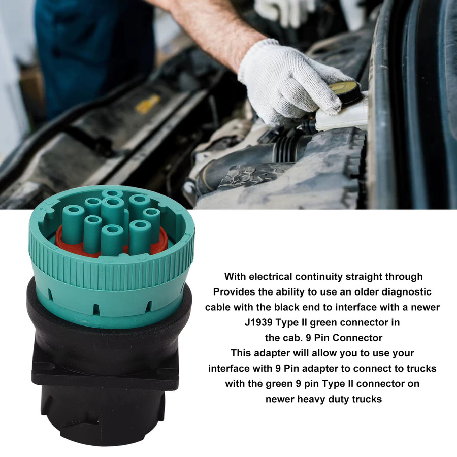 YOUTHINK J1939 II Adapter 9-poliger LKW-Diagnoseanschluss als Ersatz für Paccar und Nexiq Data Link, Schwarz - Bild 5