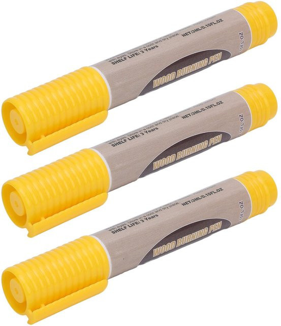 GoolRC Brennstift Set für Handwerk und Kunst, 3 Stück, Gelb, 3 ml - Bild 1