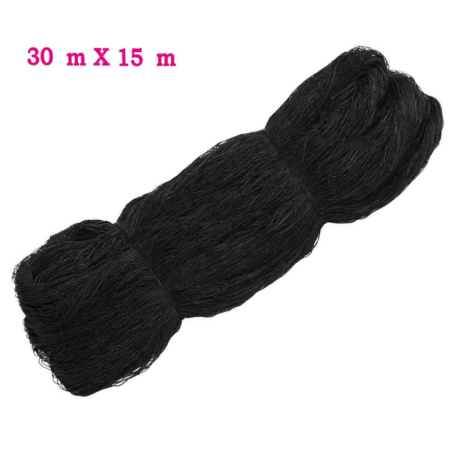 Bymaocar Anti-Vogel-Netz Schwarz, Schädlingsschutznetz für Pflanzen, Obst und Bäume, B: 30 m, H: 15 m - Bild 3
