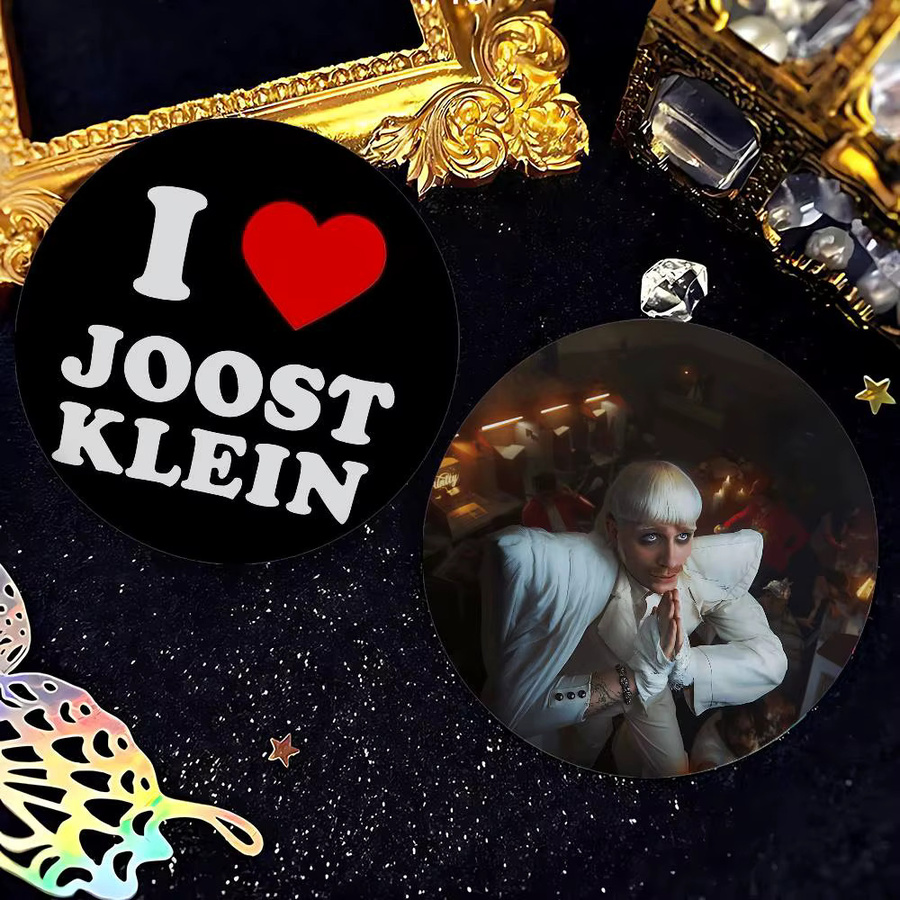 Brosche I Love Joost Klein, Weißblech, Rund, Unisex - Bild 6