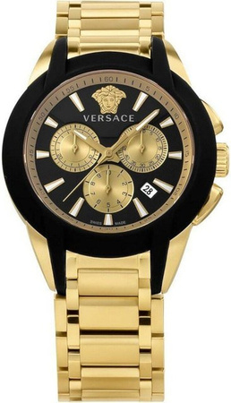 Versace Herrenuhr Character Chronograph, Quarz, 42 mm, 5 ATM