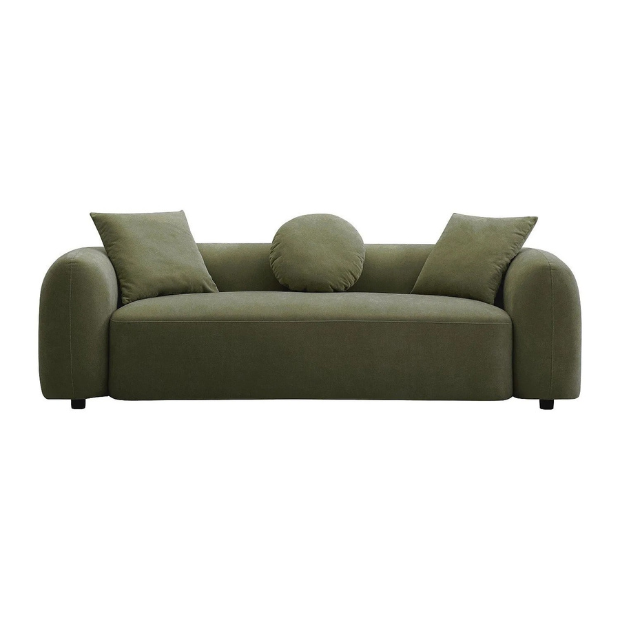 Vente-unique Sofa Oxila in Grün mit Stoffbezug, Breite: 229 cm - Bild 2