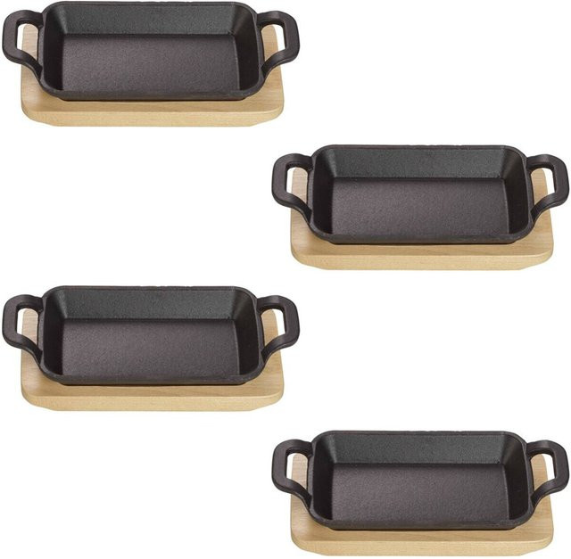 ECHTWERK Servierschale aus Gusseisen in Schwarz B/H/L: 10 x 4 x 20 cm - Bild 1